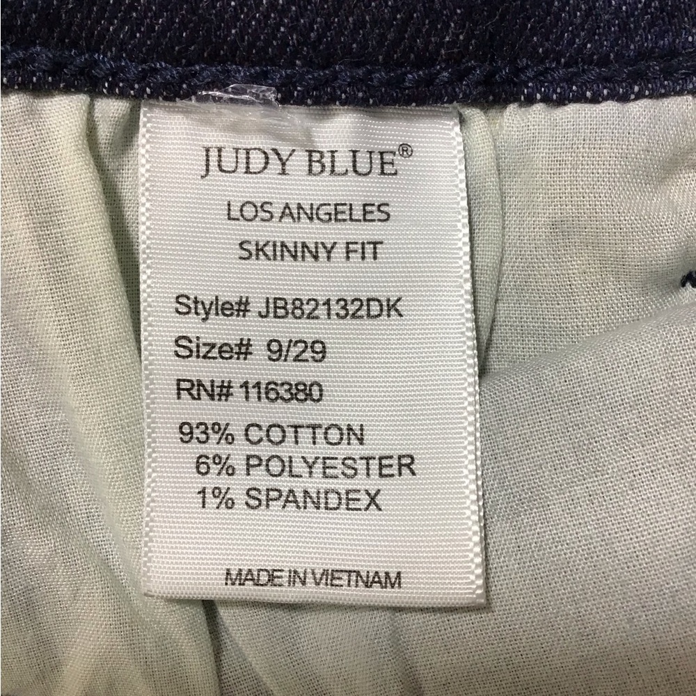 Judy Blue Dark Wash High Rise Skinny Jeans - Picture 6 of 11